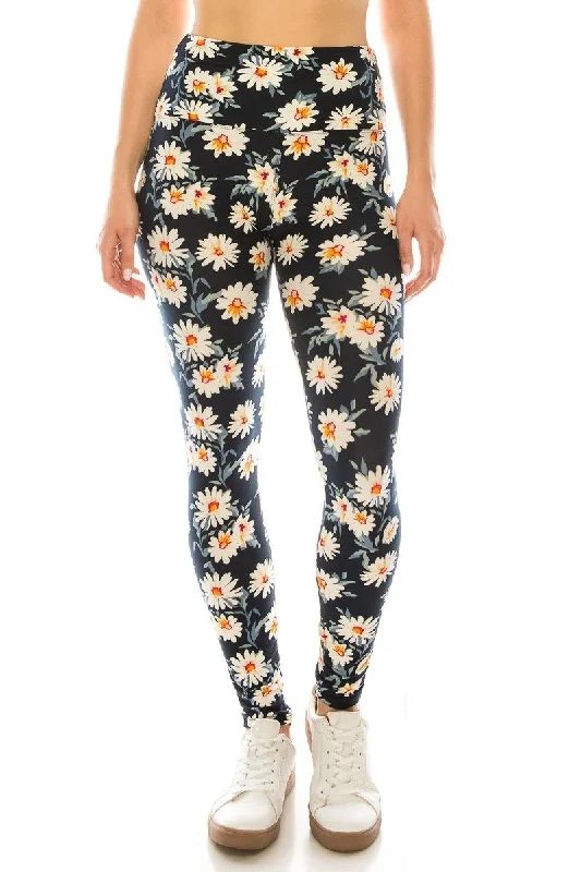 Long Yoga Style Banded Lined Multi Printed Knit Legging With High Waist Elegant Animal Print Leggings Long Yoga Style Banded Lined Multi Printed Knit Legging With High Waist Elegant Animal Print Leggings