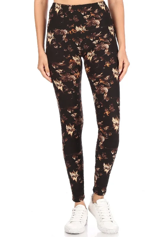 5-inch Long Yoga Style Banded Lined Multi Printed Knit Legging With High Waist Elegant Velvet Leggings 5-inch Long Yoga Style Banded Lined Multi Printed Knit Legging With High Waist Elegant Velvet Leggings
