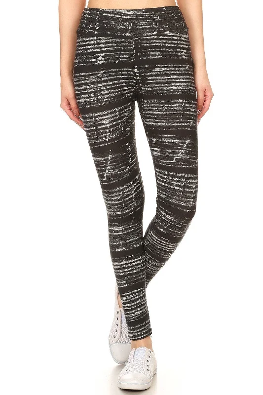Yoga Style Banded Lined Multicolor Print, Full Length Leggings In A Slim Fitting Style With A Banded High Waist Comfortable Workout Fitness Leggings Yoga Style Banded Lined Multicolor Print, Full Length Leggings In A Slim Fitting Style With A Banded High Waist Comfortable Workout Fitness Leggings
