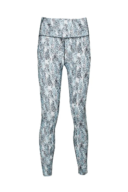 Nanette Lepore Play Mid Waist Pointillist Print Side Pocket 7-8 Spandex Legging Trendy Fitness Leggings Nanette Lepore Play Mid Waist Pointillist Print Side Pocket 7-8 Spandex Legging Trendy Fitness Leggings