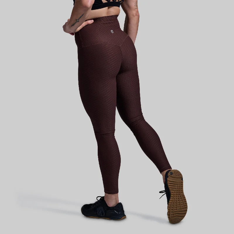 Paragon Legging (French Roast) Elegant Stretchy Faux Leather Leggings