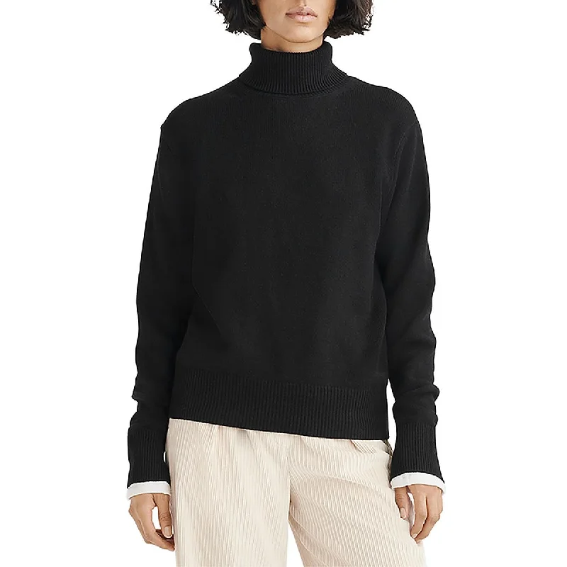 Rag & Bone Womens Cashmere Lightweight Turtleneck Sweater Graphic Sweater Embroidered Appliqued Rag & Bone Womens Cashmere Lightweight Turtleneck Sweater Graphic Sweater Embroidered Appliqued