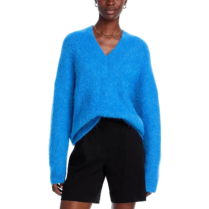Rails Womens Alpaca Blend V-Neck Pullover Sweater Graphic Sweater Embroidered Appliqued Rails Womens Alpaca Blend V-Neck Pullover Sweater Graphic Sweater Embroidered Appliqued
