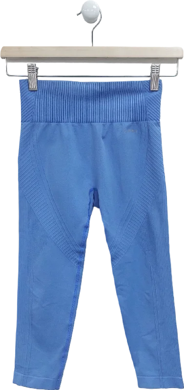 USA Pro Blue Cropped Leggings UK 8 Trendy Full-Length Leggings