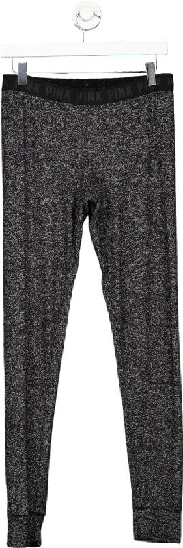 Victoria's Secret Grey PINK Sleepwear Leggings UK S Fashionable Printed Leggings