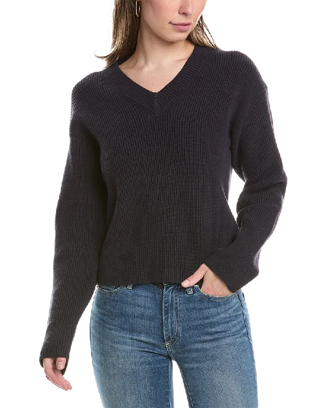 Vince Dropped-Shoulder Sweater Spandex Rayon Corduroy