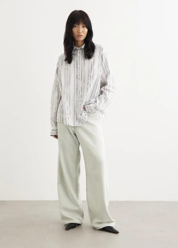 1981F Loose Jeans Fashionable Button-Front Jeans