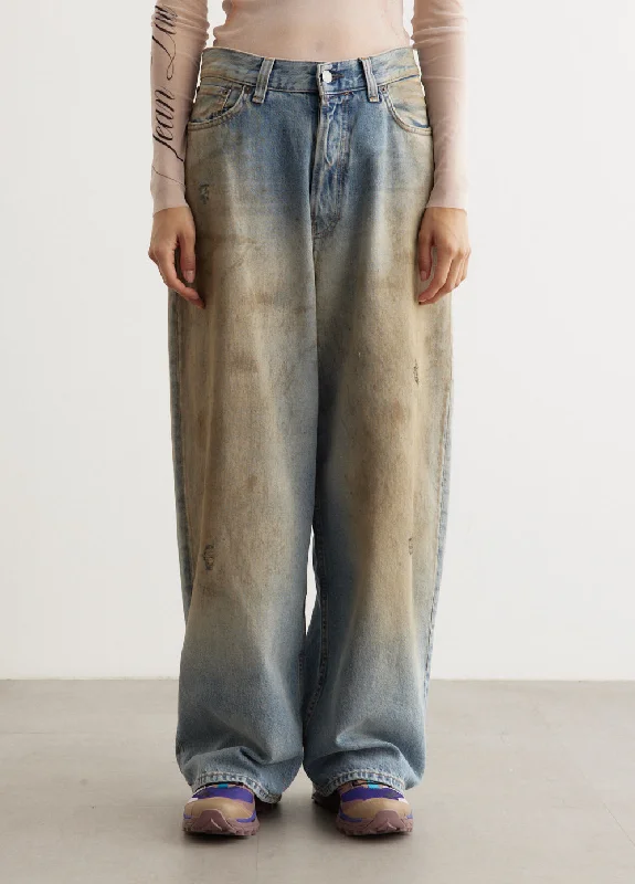 2023F Penicillin Baggy Jeans Comfortable Stretch Fit Jeans
