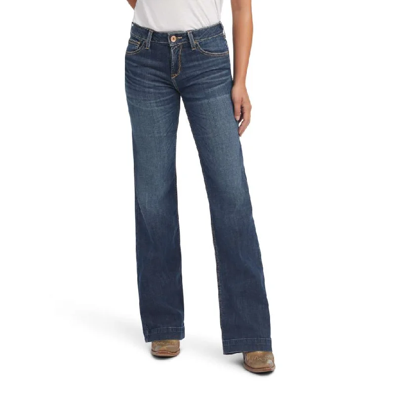 Ariat Ladies Maggie Pasadena Plus Trouser Perfect Rise Regular Jeans Elegant High-Waisted Flared Jeans Ariat Ladies Maggie Pasadena Plus Trouser Perfect Rise Regular Jeans Elegant High-Waisted Flared Jeans