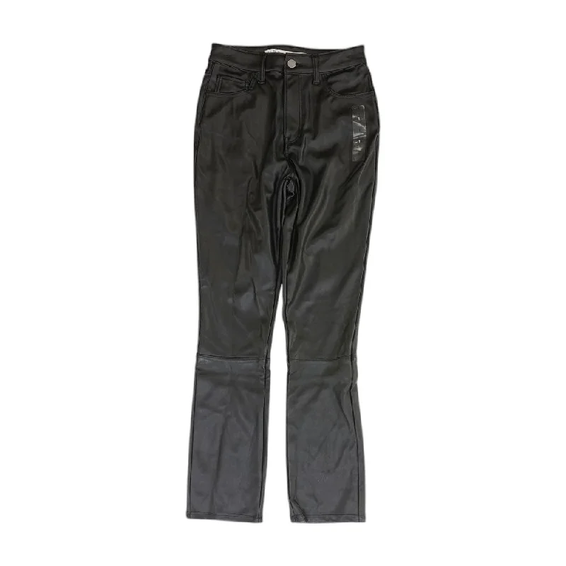 Black Solid High Rise Slim Leg Jeans Elegant Bootcut Fit Jeans