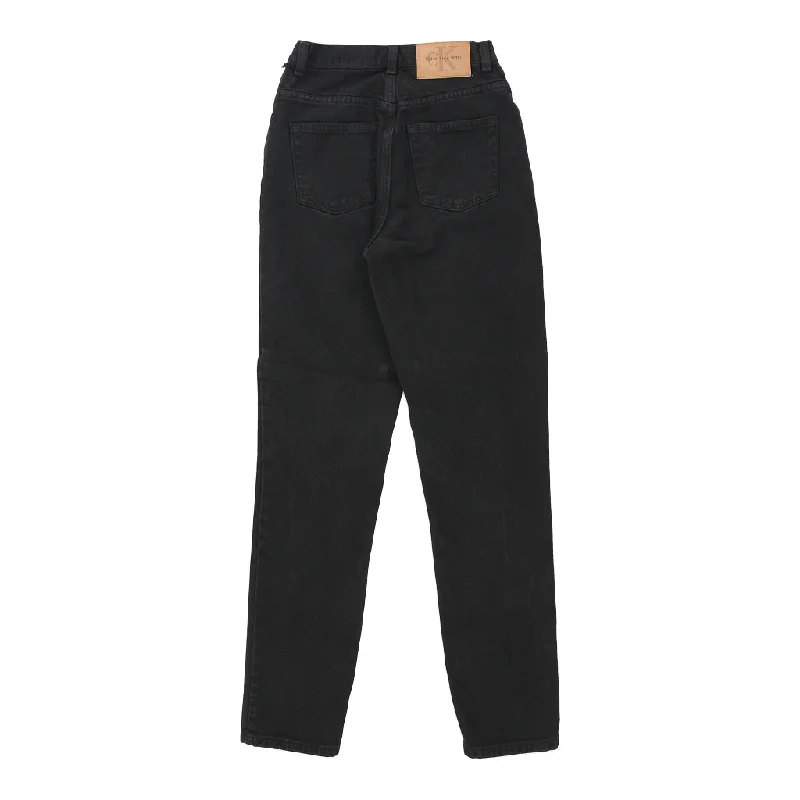Calvin Klein Jeans - 26W UK 6 Black Cotton Elegant Raw Hem Jeans