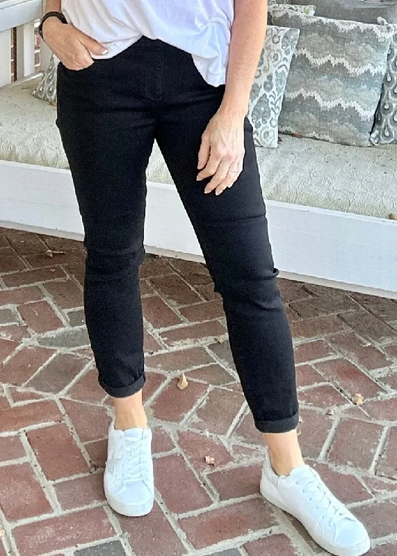 Cello Pull On Skinny Jeans - Black Casual Light Wash Jeans