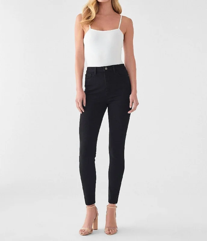 Chrissy Ultra High Rise Ankle Skinny Jeans In Hopper Cozy Stretch High-Waist Jeans