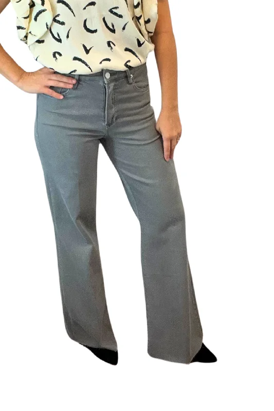 Dear John Denim Fiona Wide Leg Jeans Comfortable Zip-Up Skinny Jeans