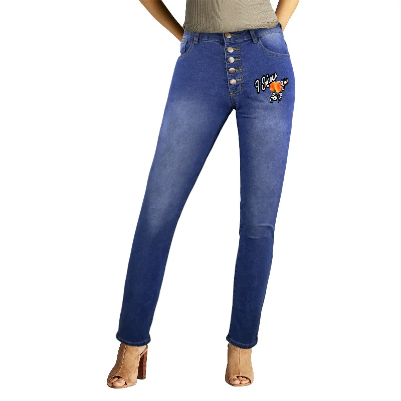 I Know You See It Women's Jeans Trendy Cut-Off Denim Shorts