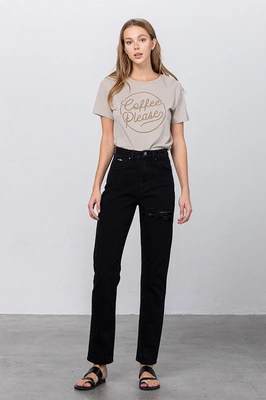 JADON RIPPED MOM JEANS Trendy Classic Fit Jeans