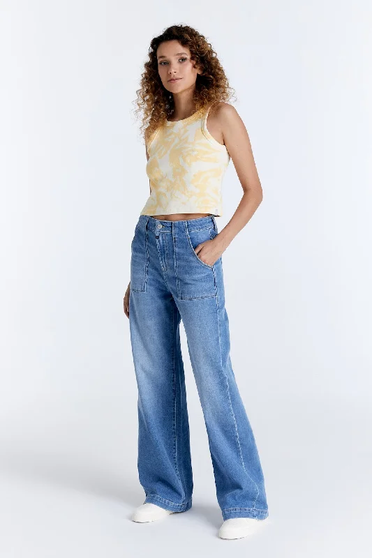 LULU High Waist Jeans Light Blue