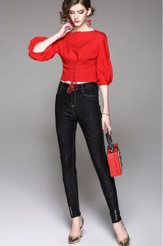 Modern Skinny Jeans For Cold Weather Cozy Wide-Legged Jeans