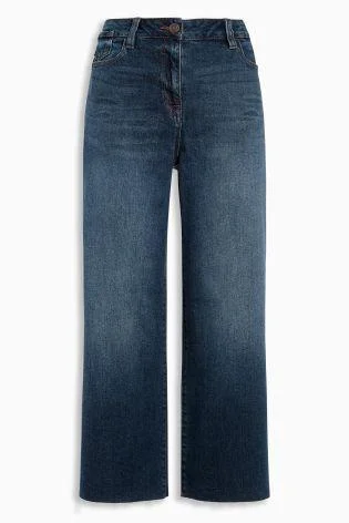 Next Dark Blue Wide Leg Womens Jeans