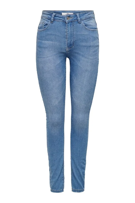 De Originale Performance Jeans - Lyseblå (Mid Waist) Fashionable Straight Fit Denim