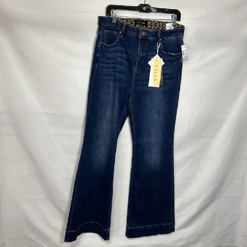 risen WOMEN'S JEANS 15 Comfortable Folded Hem Jeans