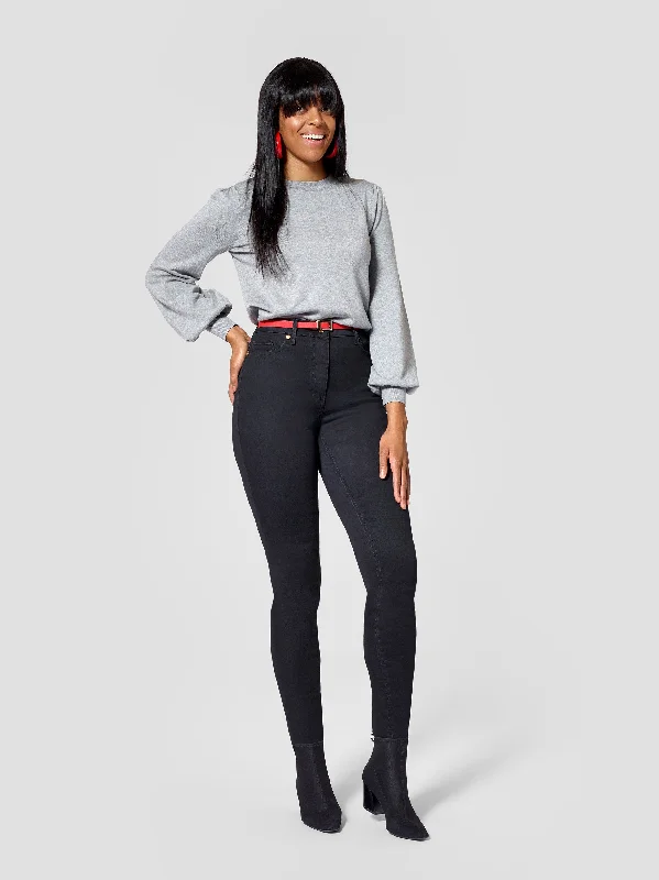 Premium Black Tall Skinny Jeans -Inseams 36, 37, 38 inches