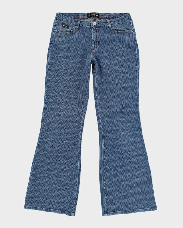 Vintage Y2K Gasoline Striped Flared Jeans - W28 L30 Trendy Vintage Denim Jeans