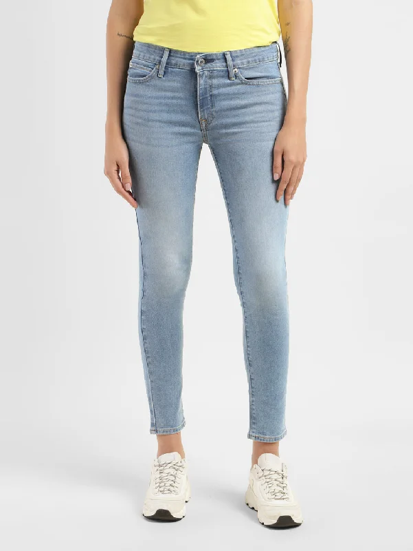 Women's Mid Rise 711 Skinny Fit Jeans Stylish Bootcut Denim Jeans