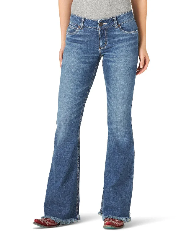 Women's Retro® Mae Mid-Rise Flare Jeans Cozy Tencel Blend Denim Jeans