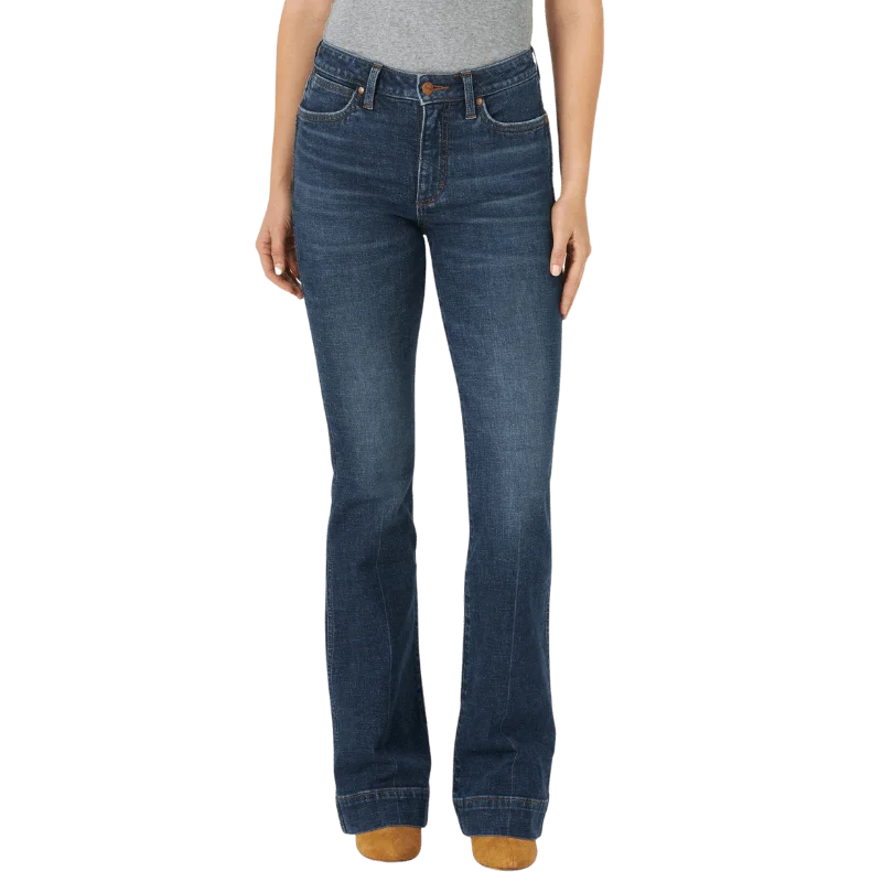 Wrangler Women's Retro Sara Green High Rise Trouser Jeans 11MPEPS